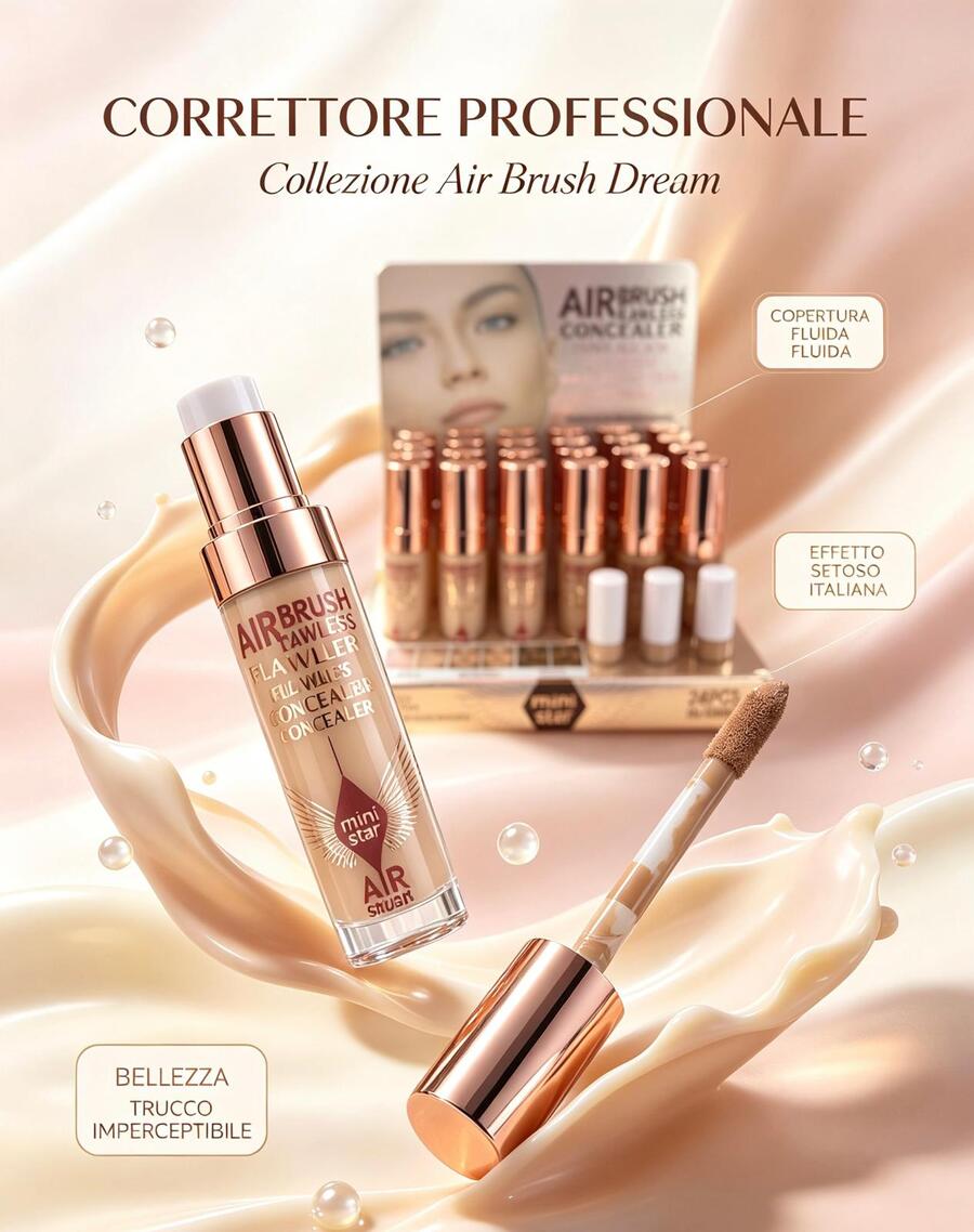 Ministar AirBrush Fawless Concealer [Conf.da 24 pezzi]