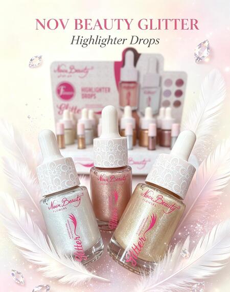 Nour Beauty Flowers Highlighter Drops [Conf.da 24 pezzi]