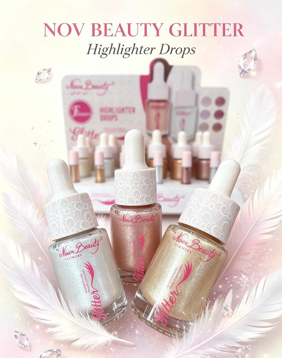 Nour Beauty Flowers Highlighter Drops [Conf.da 24 pezzi]