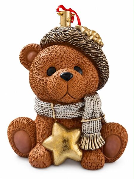 Base albero di natale Orsetto Natalizio Decorativo con Cappello e Sciarpa – Addobbo Natalizio