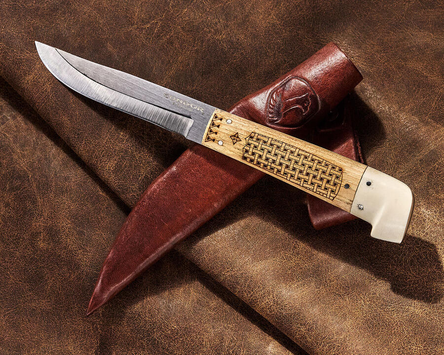 CONDOR Samicarta Knife  CTK2860-3.8SK – Coltello da Outdoor con Manico in Noce e Micarta