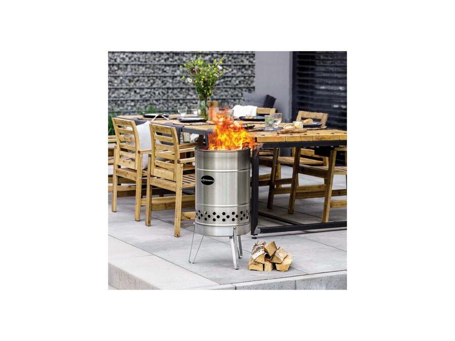 PETROMAX Fire Barrel Pyron – Braciere a Bassa Emissione Di Fumo (PYRON-PX)