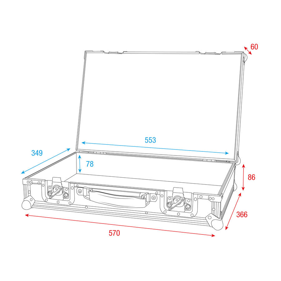 Showgear Universal Foam Case New