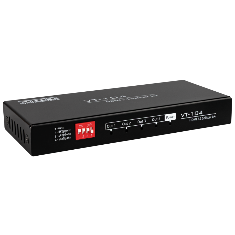 DMT VT104 - Splitter HDMI 2.1 a quattro porte