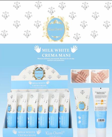 Kiss Oumi Milk White Crema Mani [Conf.da 24 pezzi]