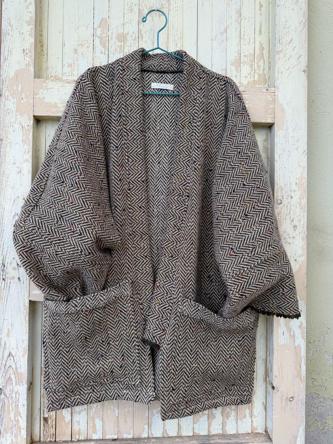 Giacca Kimono spina pesce 