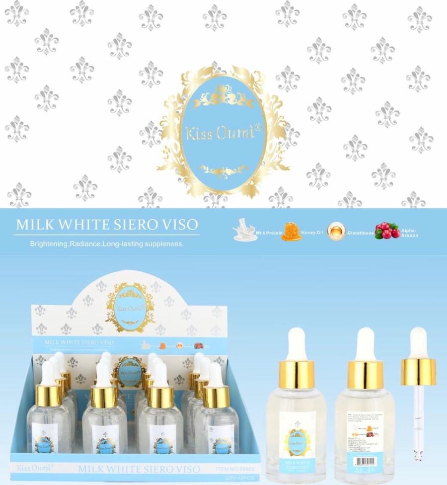 Kiss Oumi Milk White Siero Viso [Conf.da 12 pezzi]