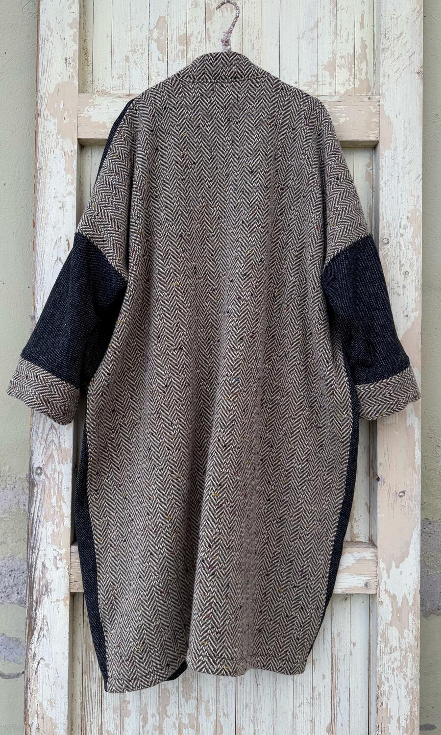 Kimono Cappotto due tessuti 