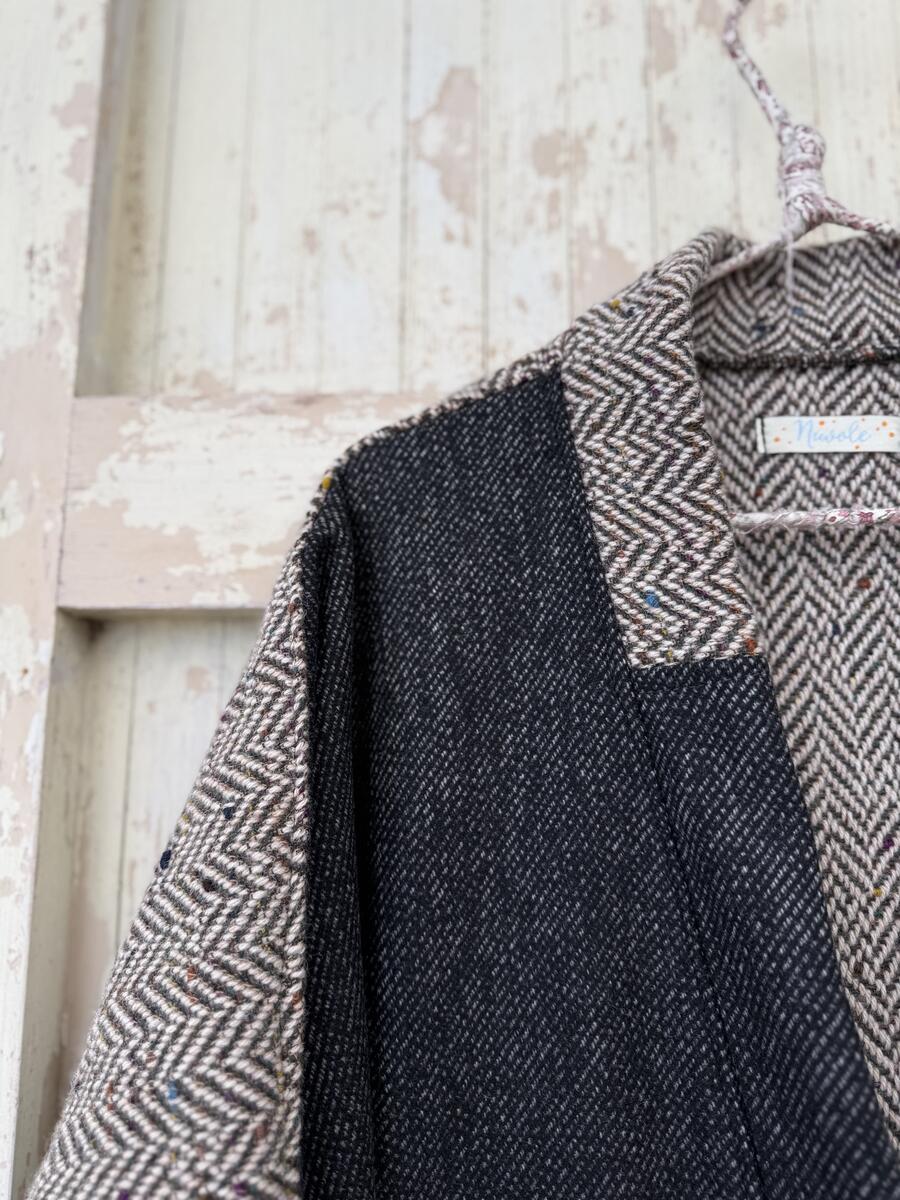 Kimono Cappotto due tessuti 
