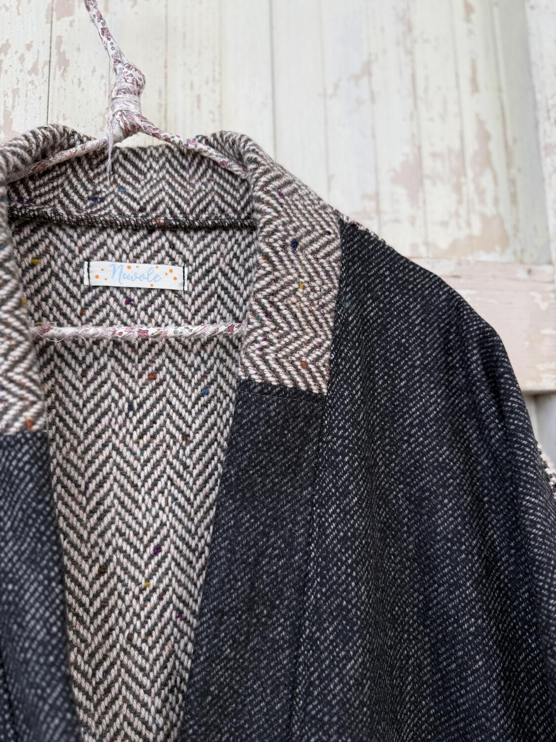 Kimono Cappotto due tessuti 