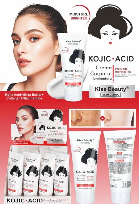 Kiss Beauty Kojic Acid Crema Corporale [Conf.da 12 pezzi]