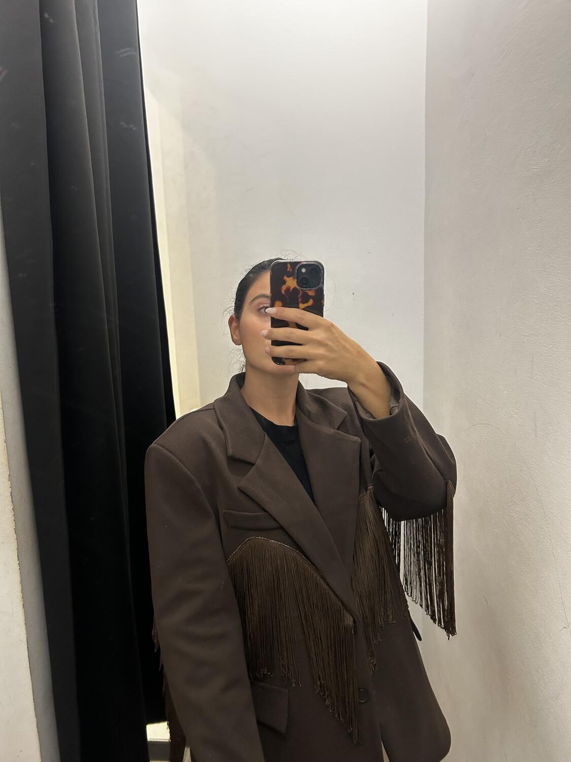 Blazer/Cappotto frange