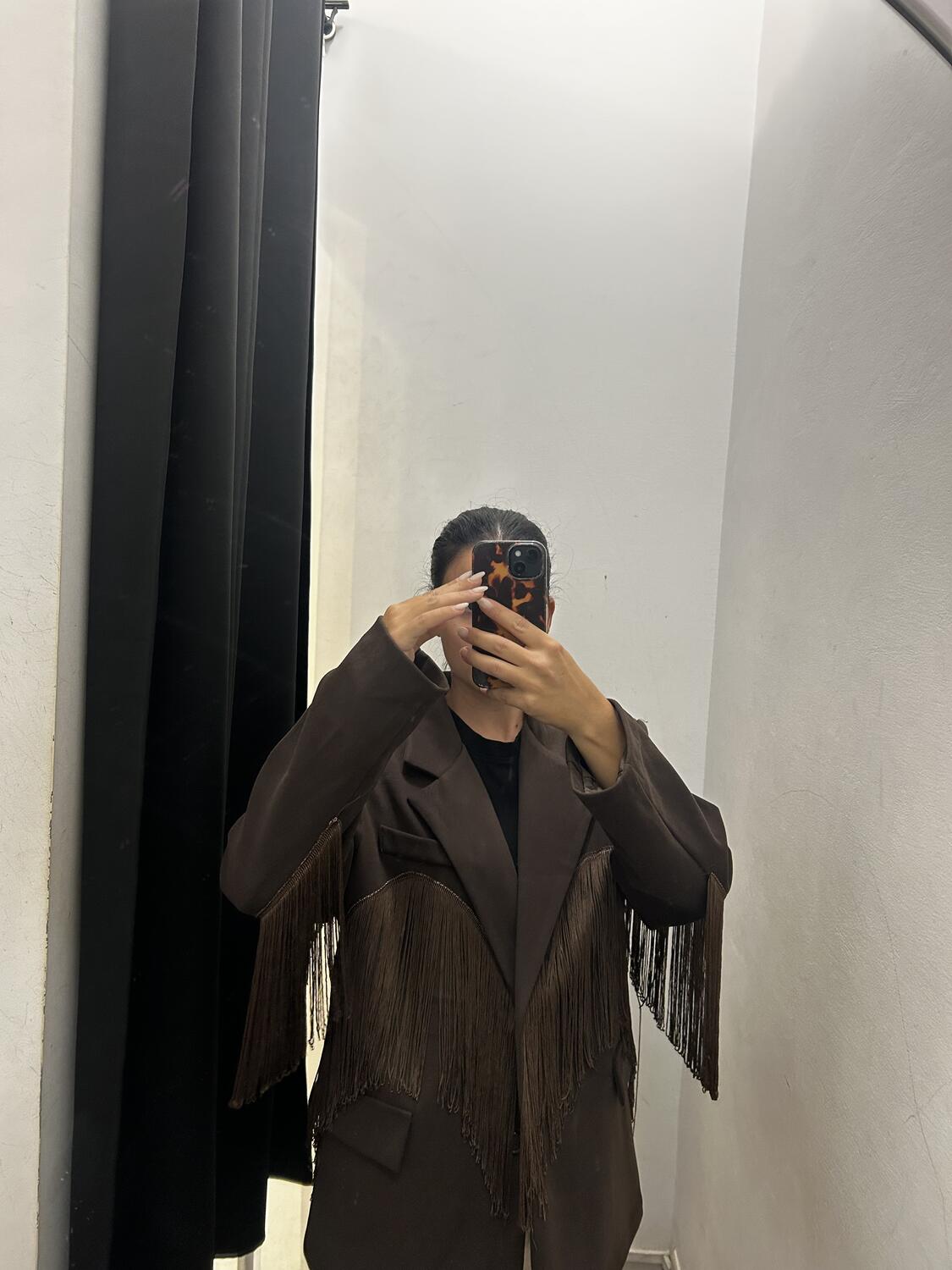 Blazer/Cappotto frange