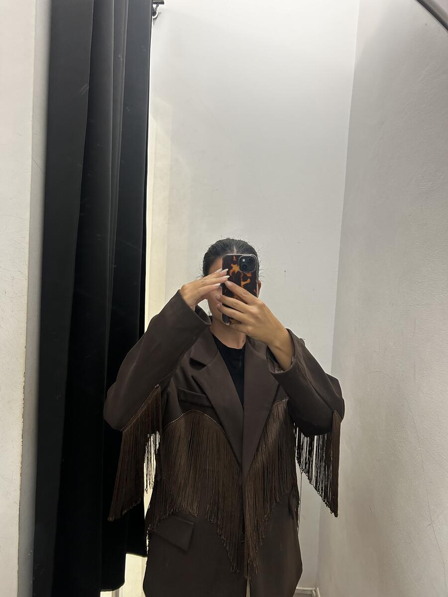 Blazer/Cappotto frange