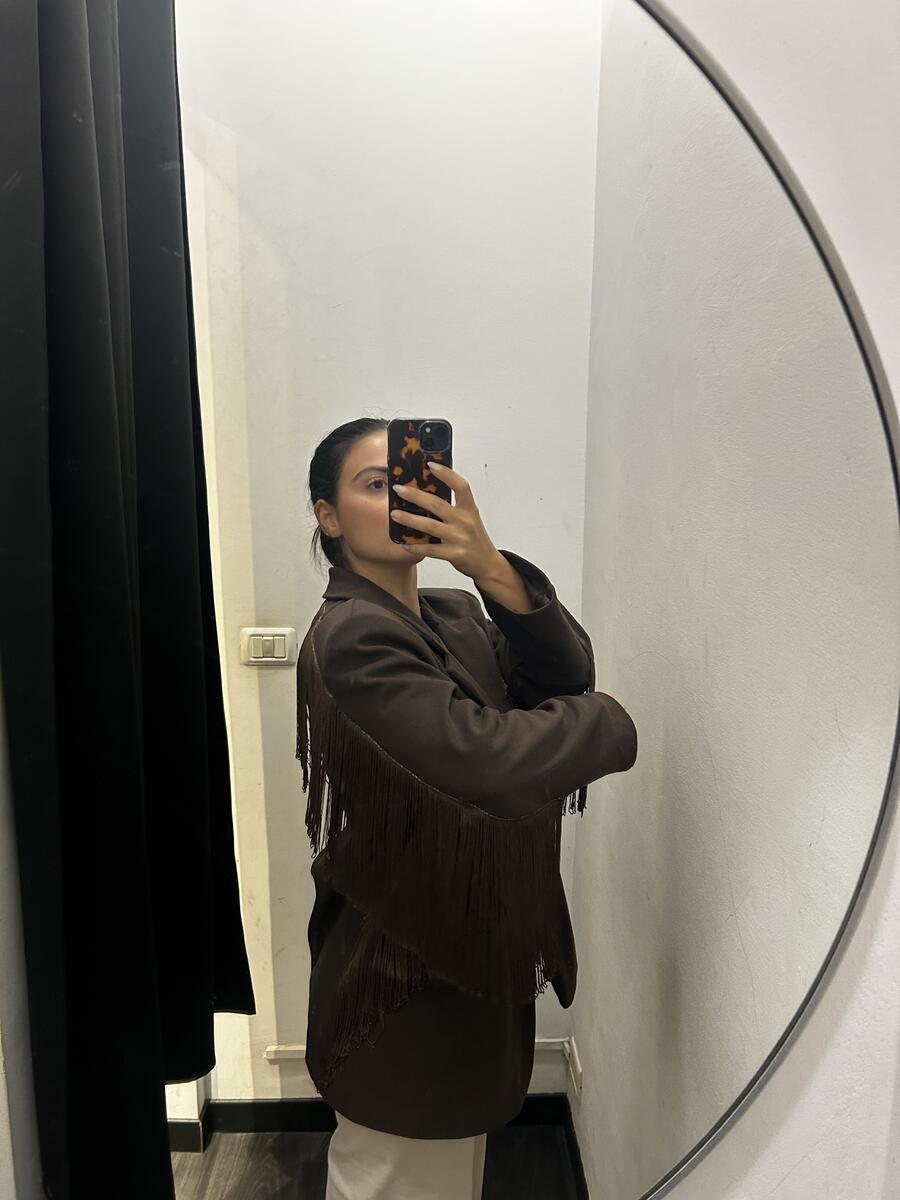 Blazer/Cappotto frange