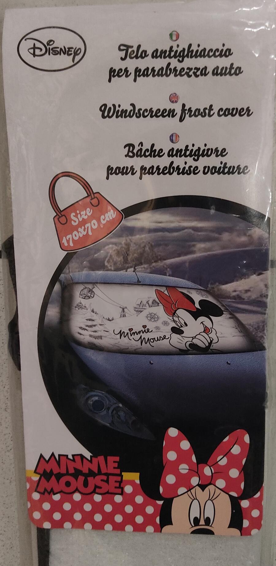 Telo antighiaccio per parabrezza auto Disney Minnie Mouse 170x70