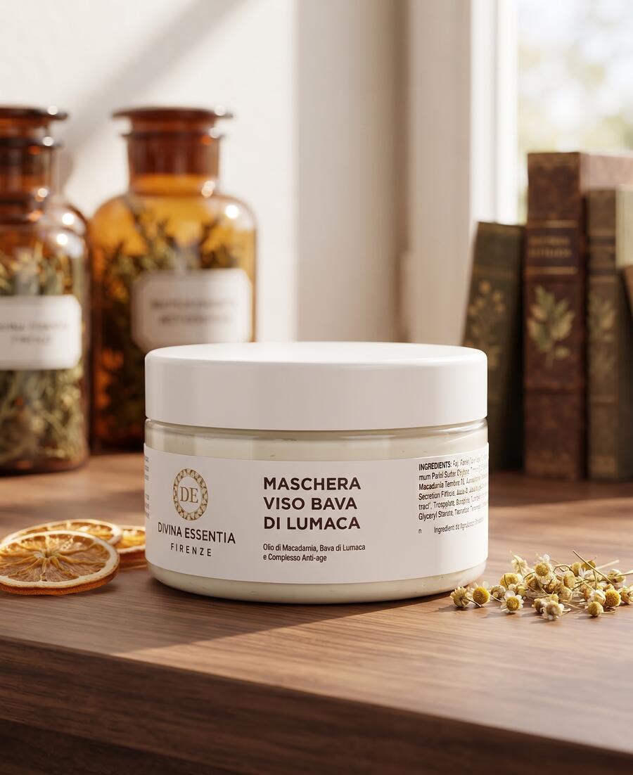 Maschera viso bava di lumaca bio