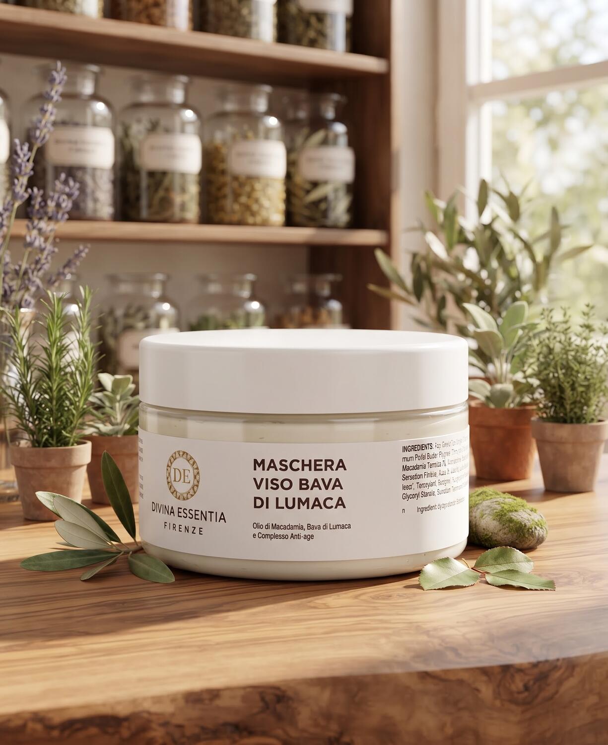 Maschera viso bava di lumaca bio