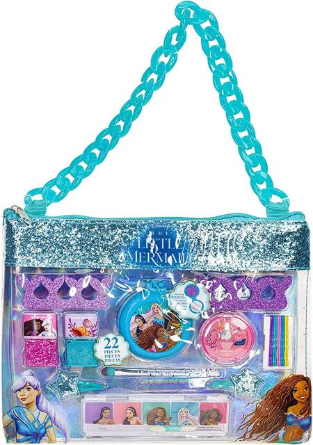Disney The Little Mermaid Trucchi Bambini Set con Borsetta | Astuccio per Trucchi per Bambine |Regalo per Bambini dai 3 + di Townley Girl