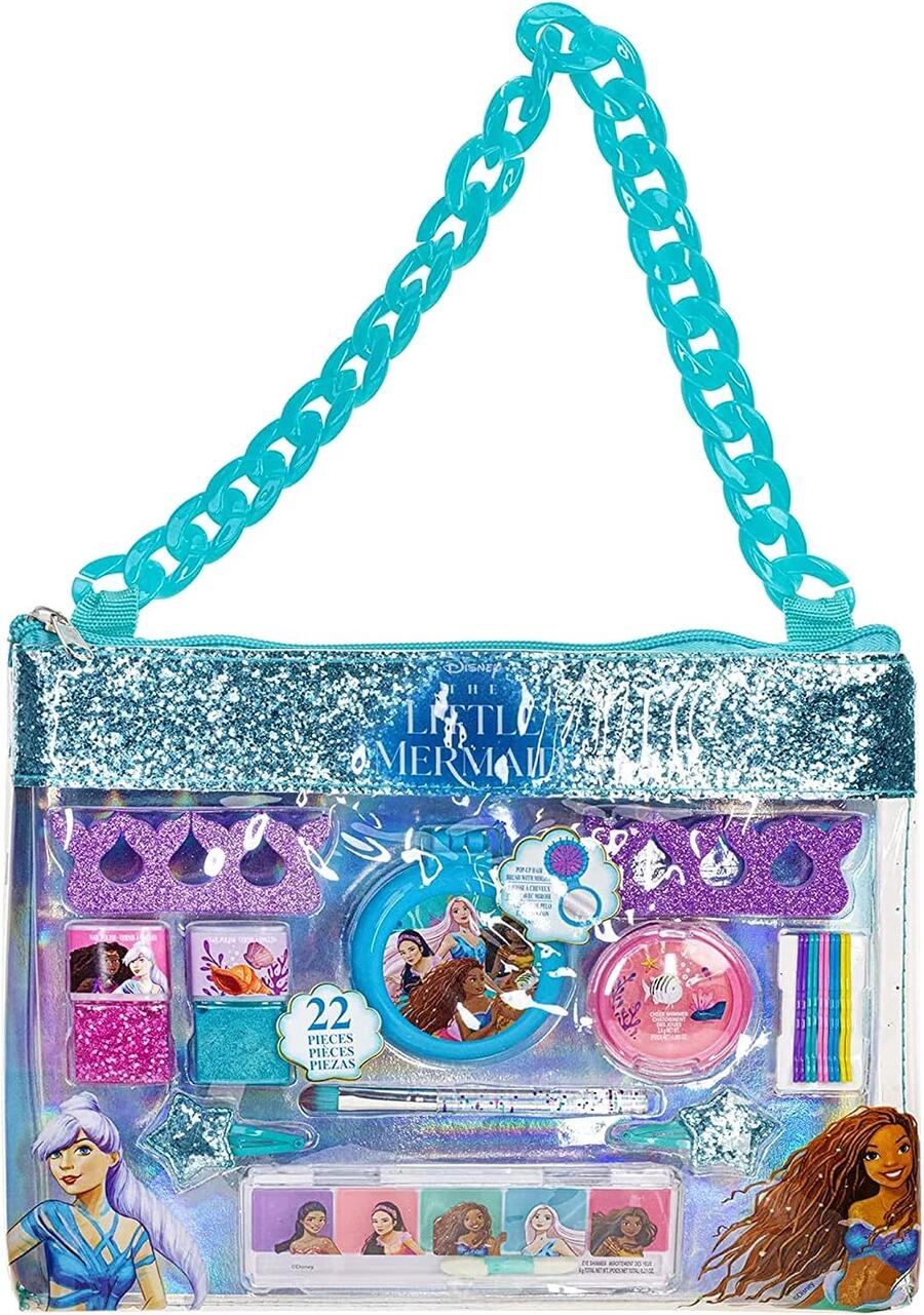 Disney The Little Mermaid Trucchi Bambini Set con Borsetta | Astuccio per Trucchi per Bambine |Regalo per Bambini dai 3 + di Townley Girl
