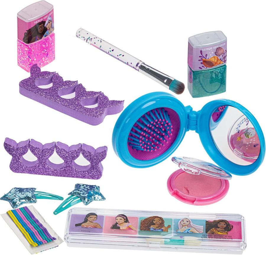 Disney The Little Mermaid Trucchi Bambini Set con Borsetta | Astuccio per Trucchi per Bambine |Regalo per Bambini dai 3 + di Townley Girl