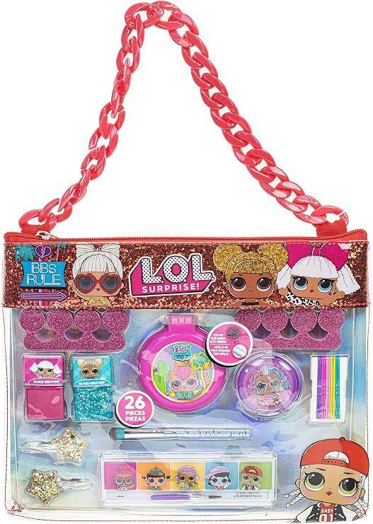  Townley Girl L.O.L Trucchi Bambini Set con Borsetta Surprise Beauty Case con catena, 22 pezzi, Astuccio per Trucchi per Bambine |Regalo per Bambini dai 3 + di Townley Girl