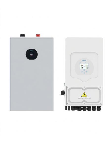 kit Deye  6kw+16 kwh accumulo , inverter ibrido , batteria da parete CEI 0-21