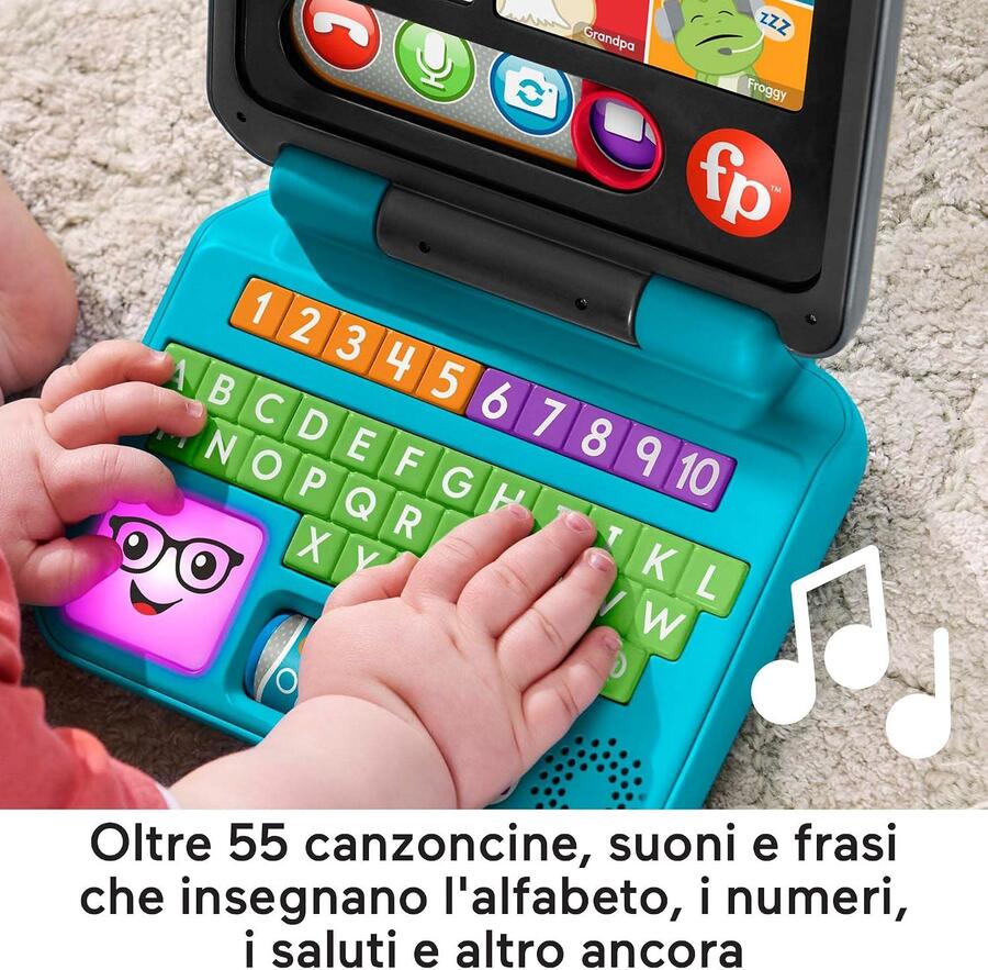 Fisher Price HHH03 LAPTOP Ridi e Impara Il Mio Primo Laptop - 6 MESI +