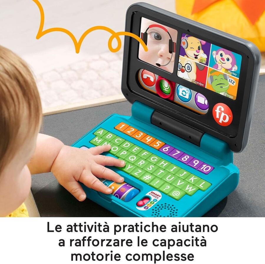 Fisher Price HHH03 LAPTOP Ridi e Impara Il Mio Primo Laptop - 6 MESI +