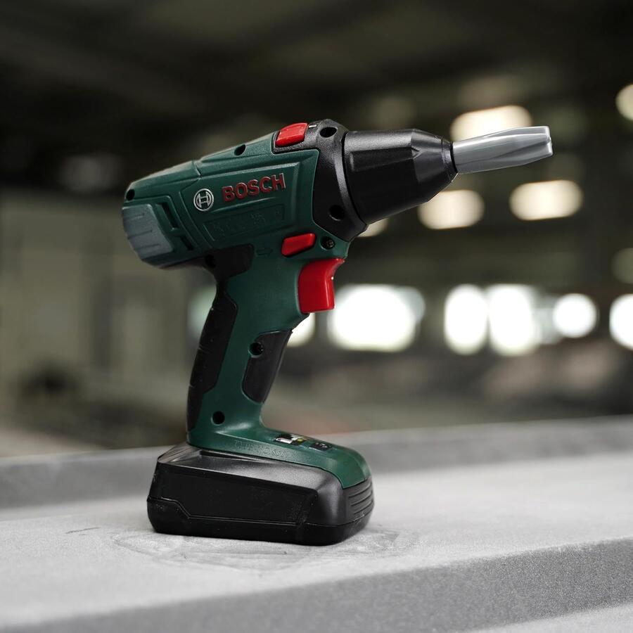 Theo Klein 8567 Avvitatore a Batteria Bosch, Cacciavite a Batterie con attacchi Rotanti e intercambiabili, Luce e Suono, Giocattoli per Bambini dai 3 Anni in su