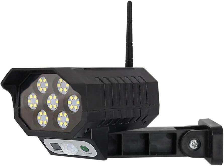 TELECAMERA FINTA DA ESTERNO CON LED PANNELLO SOLARE E SENSORE DI MOVIMENTO