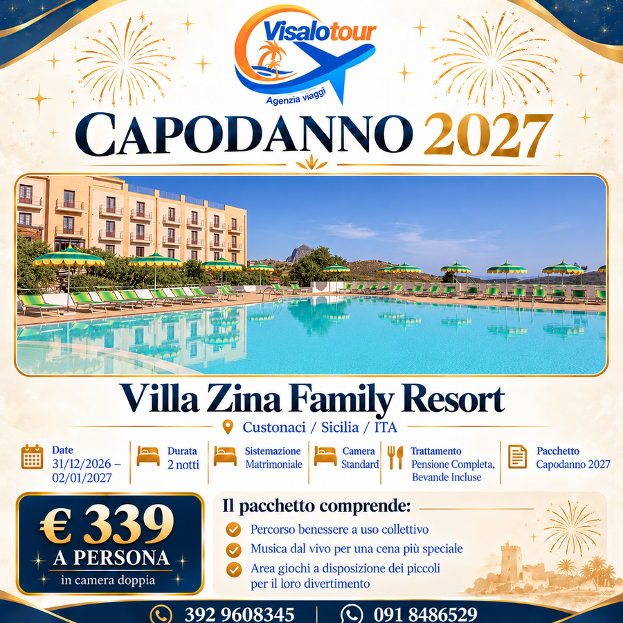 VILLA ZINA FAMILY RESORT - CAPODANNO 