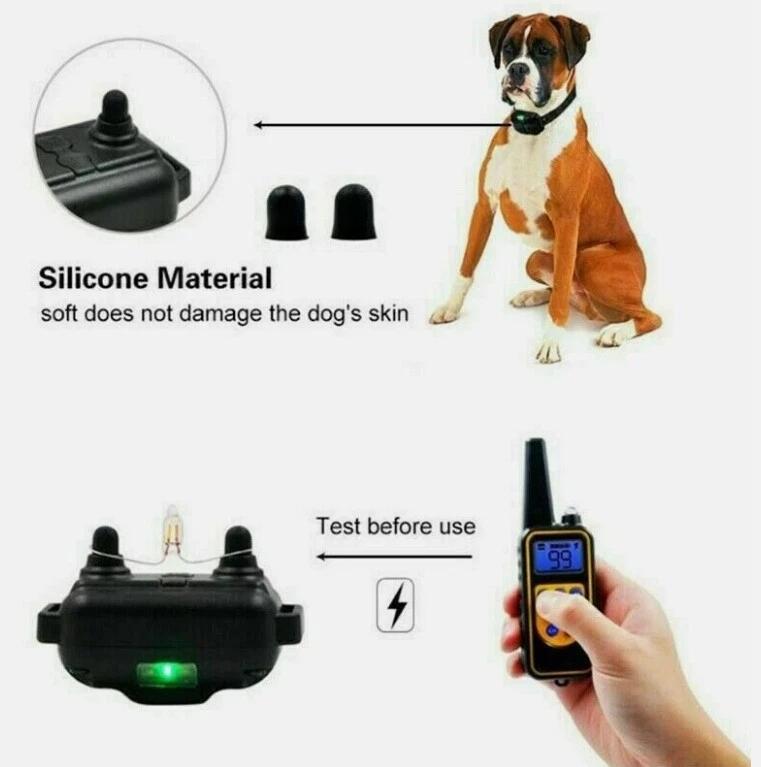Collare Elettronico per Cani con Telecomando Portata 800m