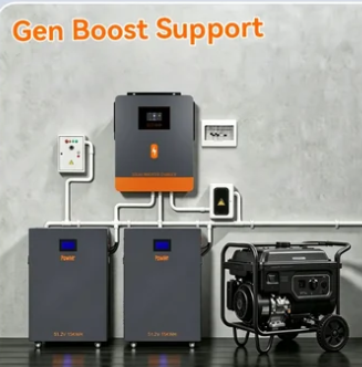 inverter POWERMR  6.5  kw ibrido 48 v, non cei 0-21 off grid completo di modulo wifi