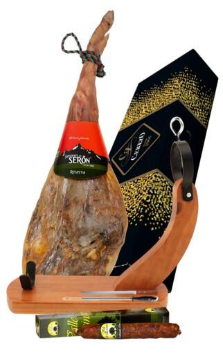 COMPOSIZIONE NATALE_B2:  JAMON SERRANO RISERVA SERON 