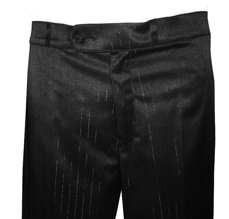 SATIN STRETCH PANTS STRIPED SILVER FROM ARGENTINE TANGO FOR MEN 