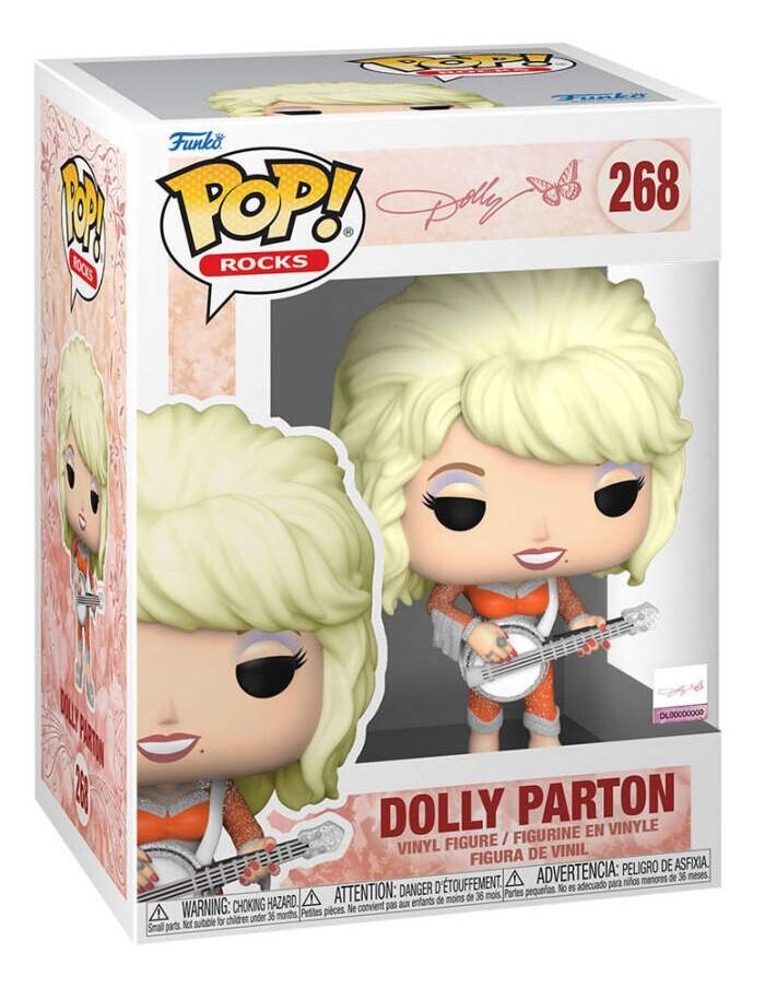 Funko Pop ROCKS - DOLLY PARTON # 268 - Funko Pop Nuovo