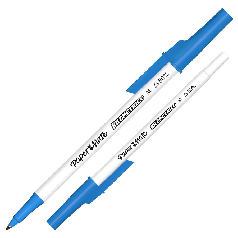 Penna a Sfera Kilometrico Recycled 1,0 mm Colori Assortiti PAPER MATE - conf. 8 pz