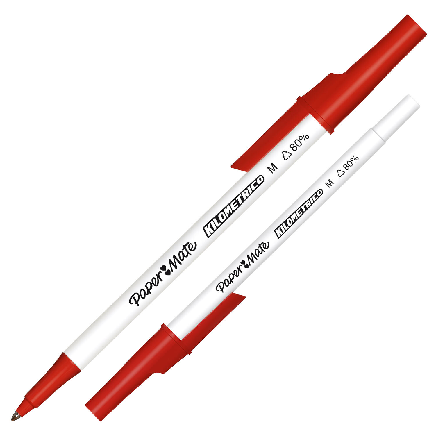 Penna a Sfera Kilometrico Recycled 1,0 mm Colori Assortiti PAPER MATE - conf. 8 pz
