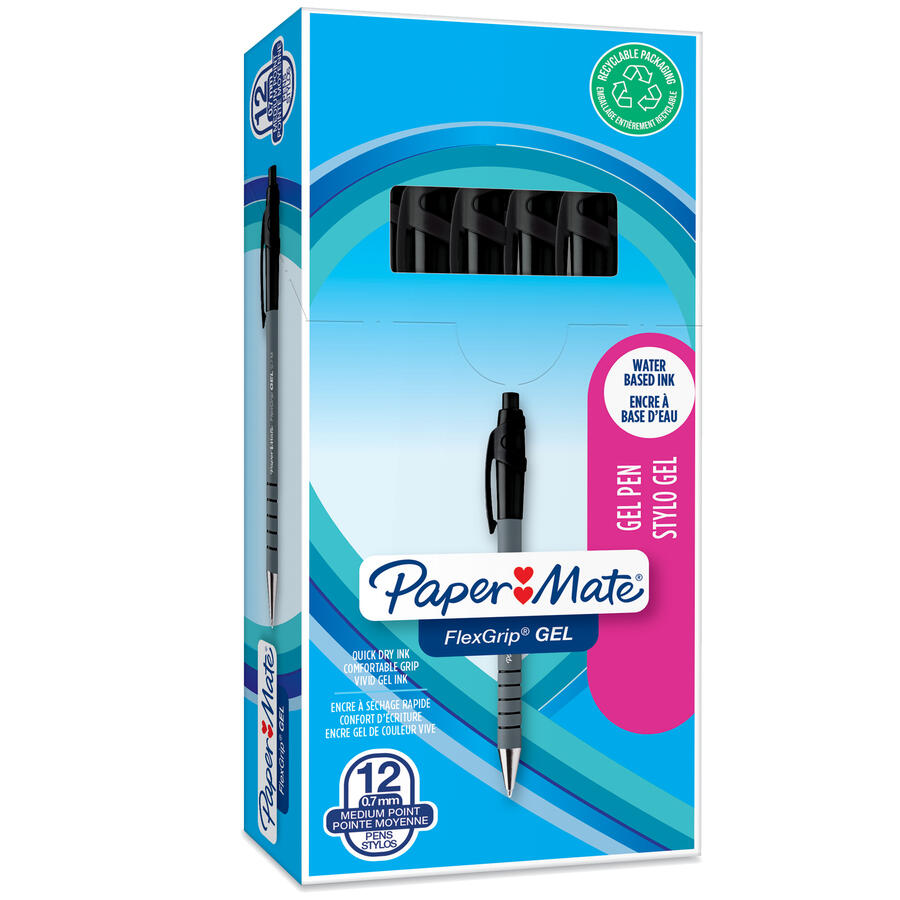 Penna Flexgrip Gel 0,7 mm PAPER MATE - conf. 12 pz