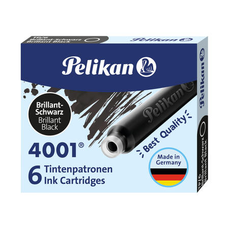Cartuccia per Penna Stilografica 4001 TP/6 Universale PELIKAN - conf. 6 pz