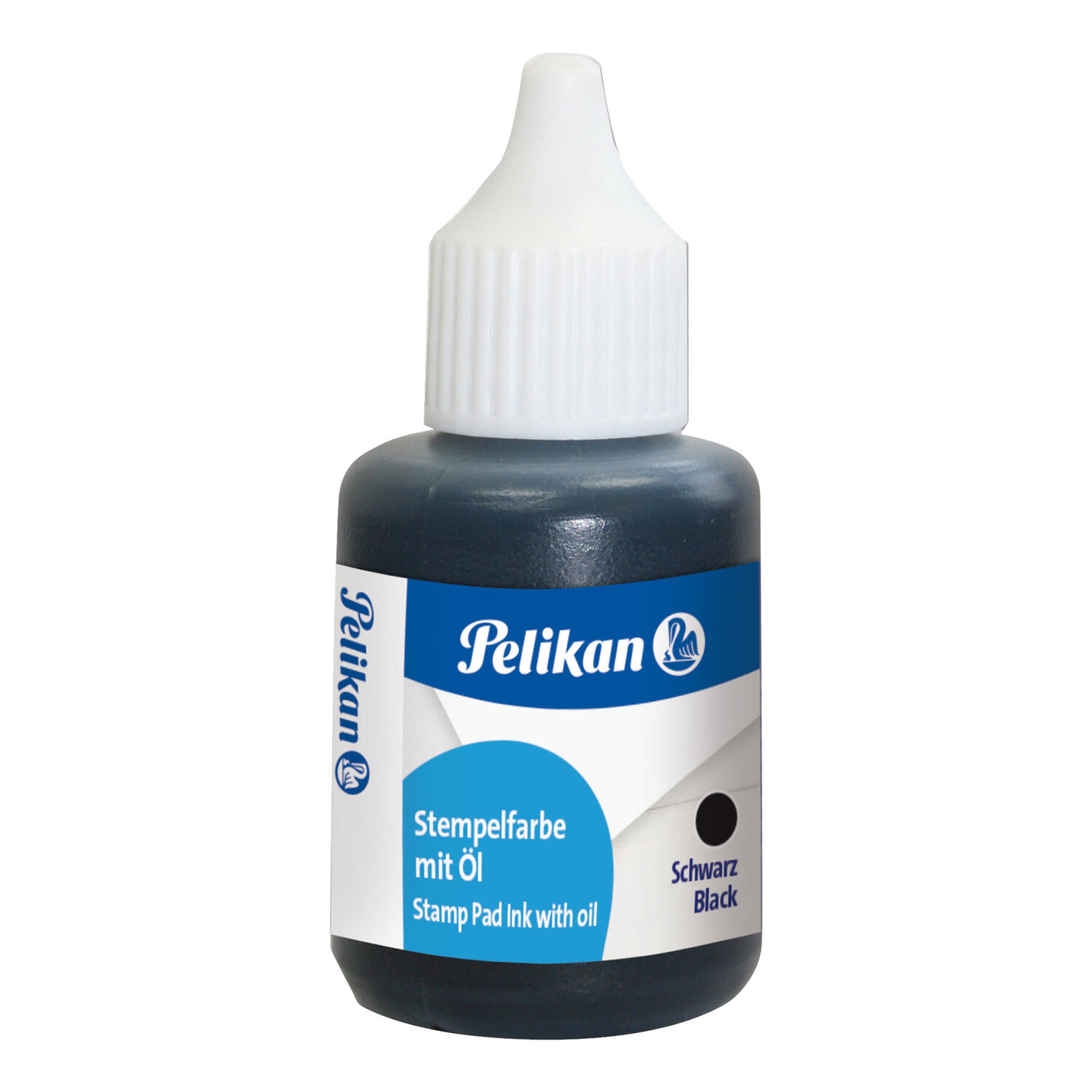 Inchiostro Nero per Timbri in Metallo con Olio da 30 ml PELIKAN