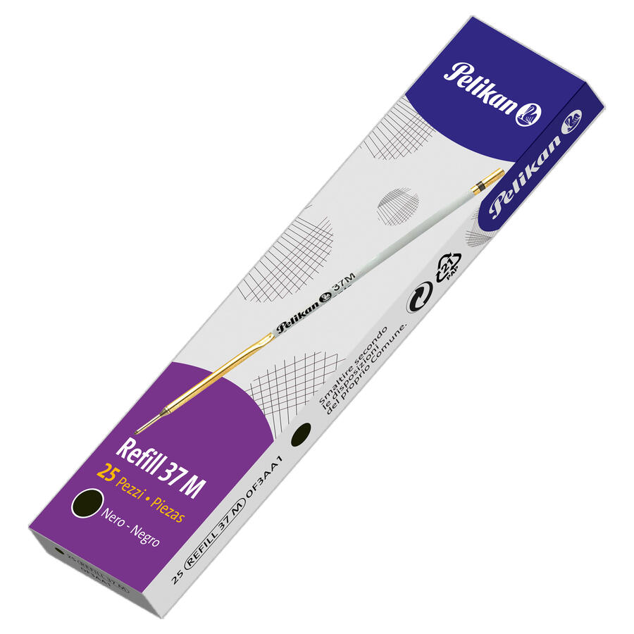 Refill per Penna a Sfera 37 Punta M Nero PELIKAN - conf. 25 pz