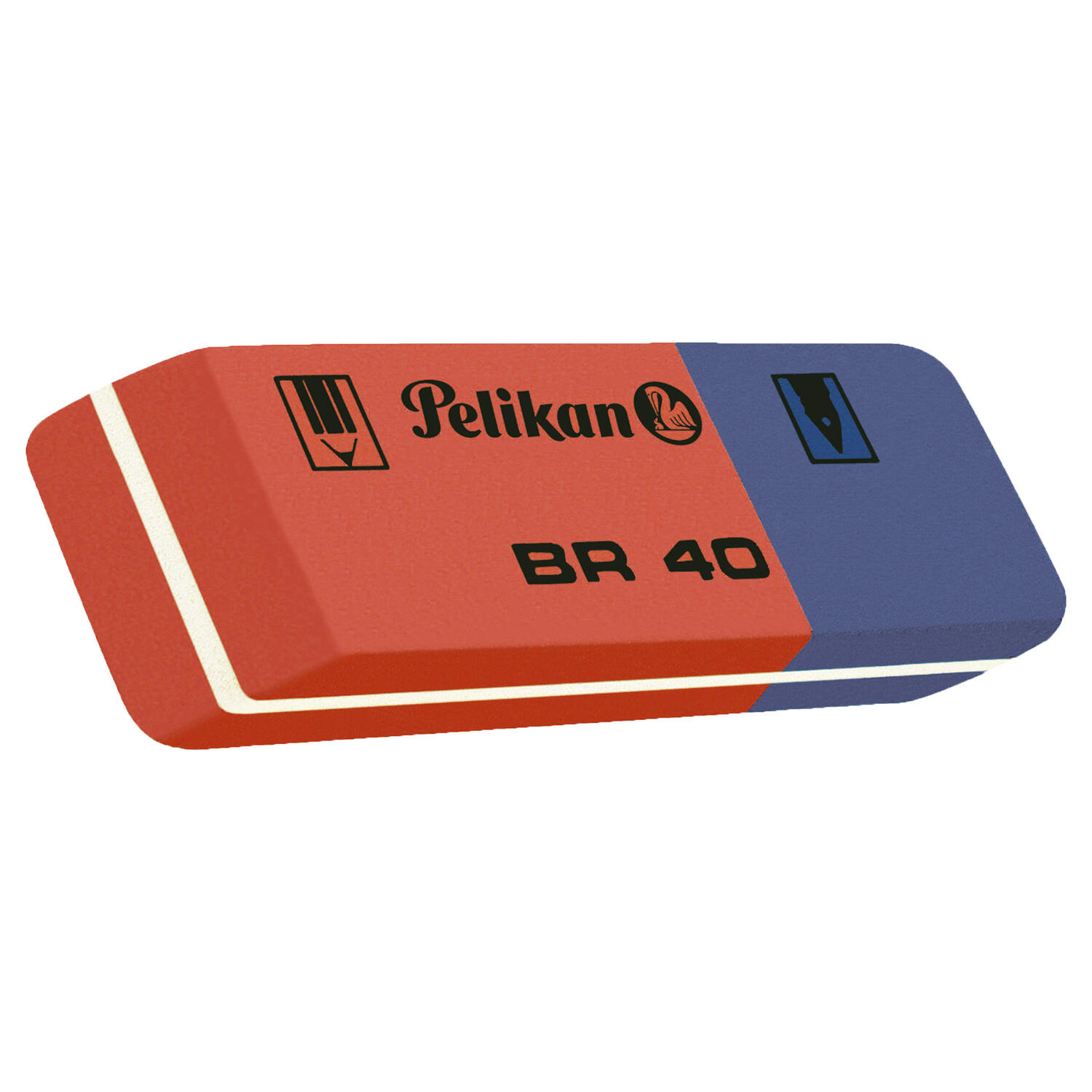 Gomma Bicolore Blu/Rossa BR/40 PELIKAN - conf. 40 pz
