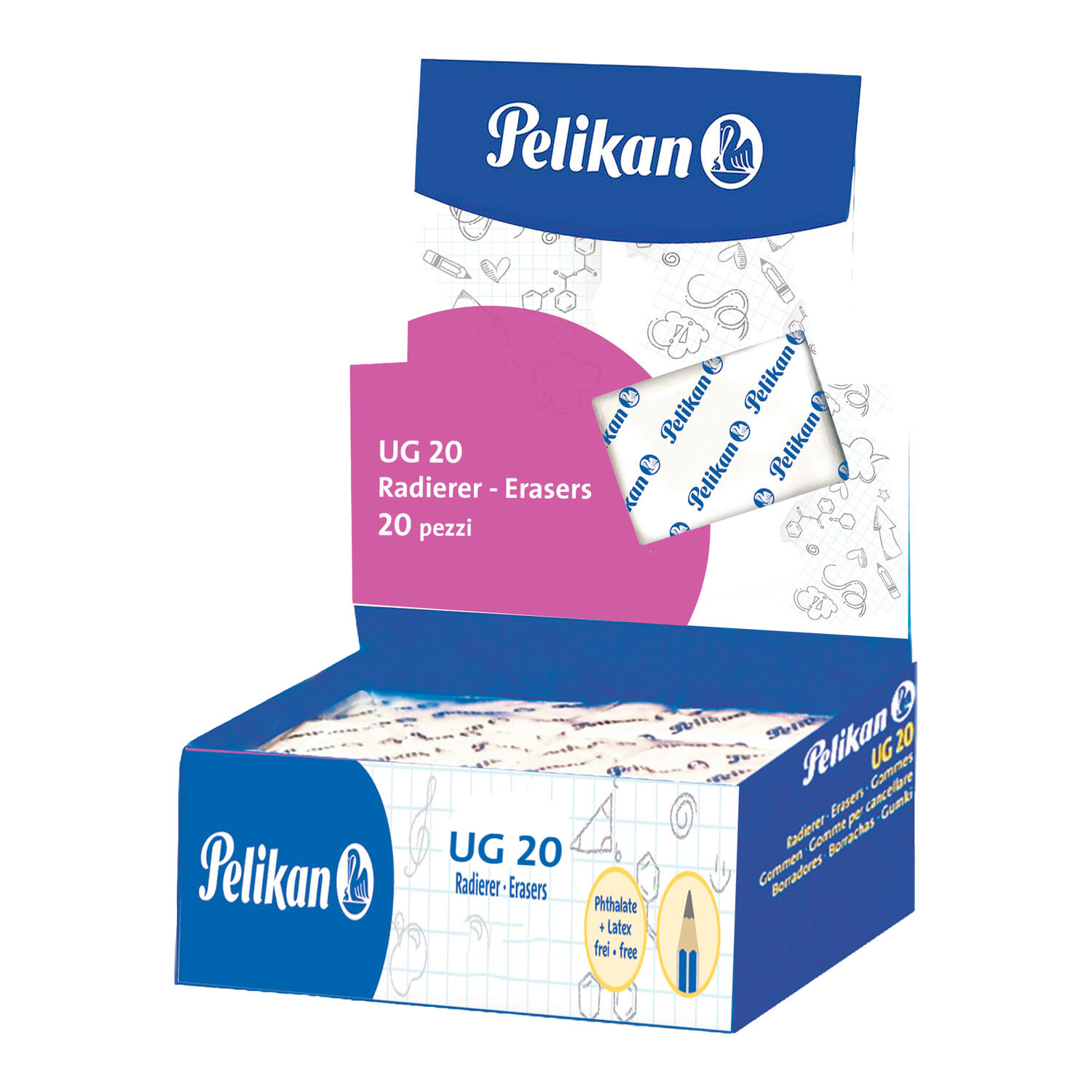 Gomma Pane UG20 Bianca PELIKAN - conf. 20 pz