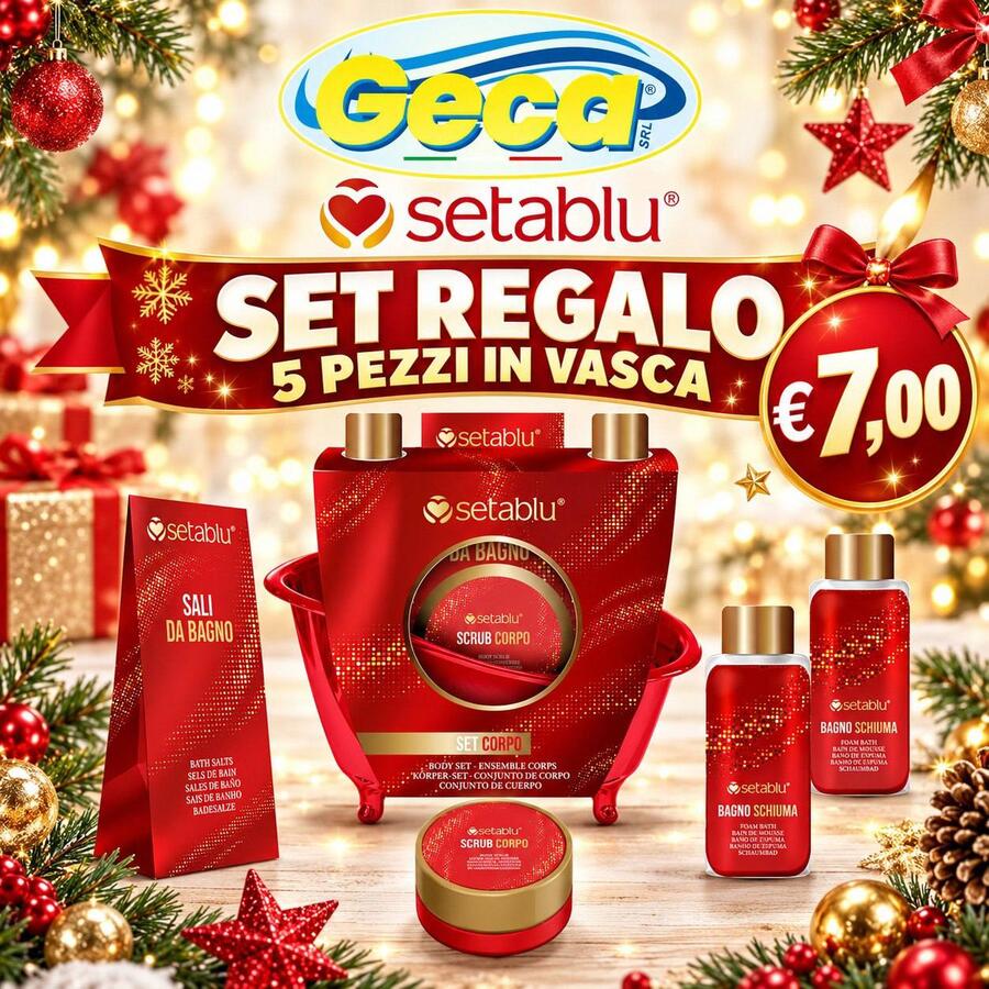 SETABLU SET REGALO 5 PEZZI IN VASCA