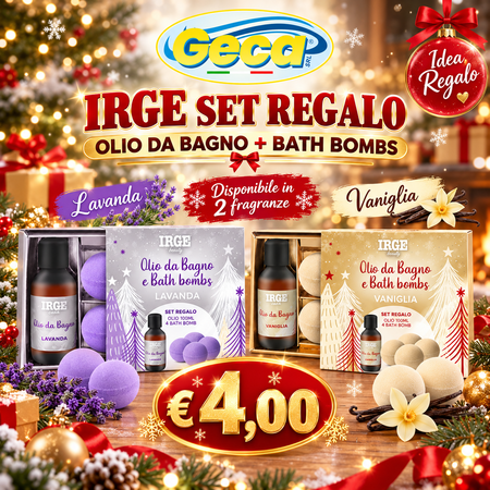 IRGE SET REGALO OLIO DA BAGNO + BATH BOMBS