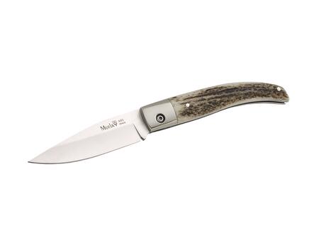 MUELA Folding Stag P-8VA – Coltello Pieghevole Con Manico in Corno di Cervo e Fodero