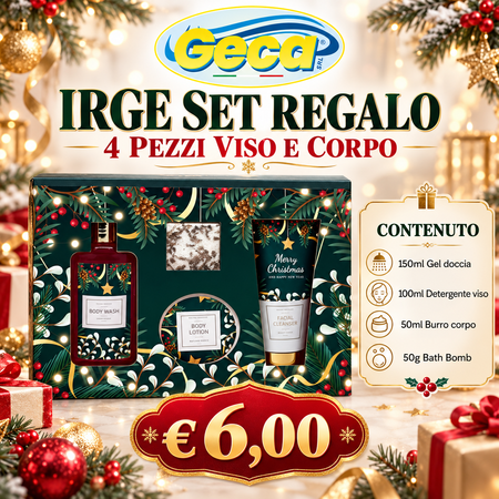 IRGE SET REGALO 4 PEZZI VISO E CORPO 