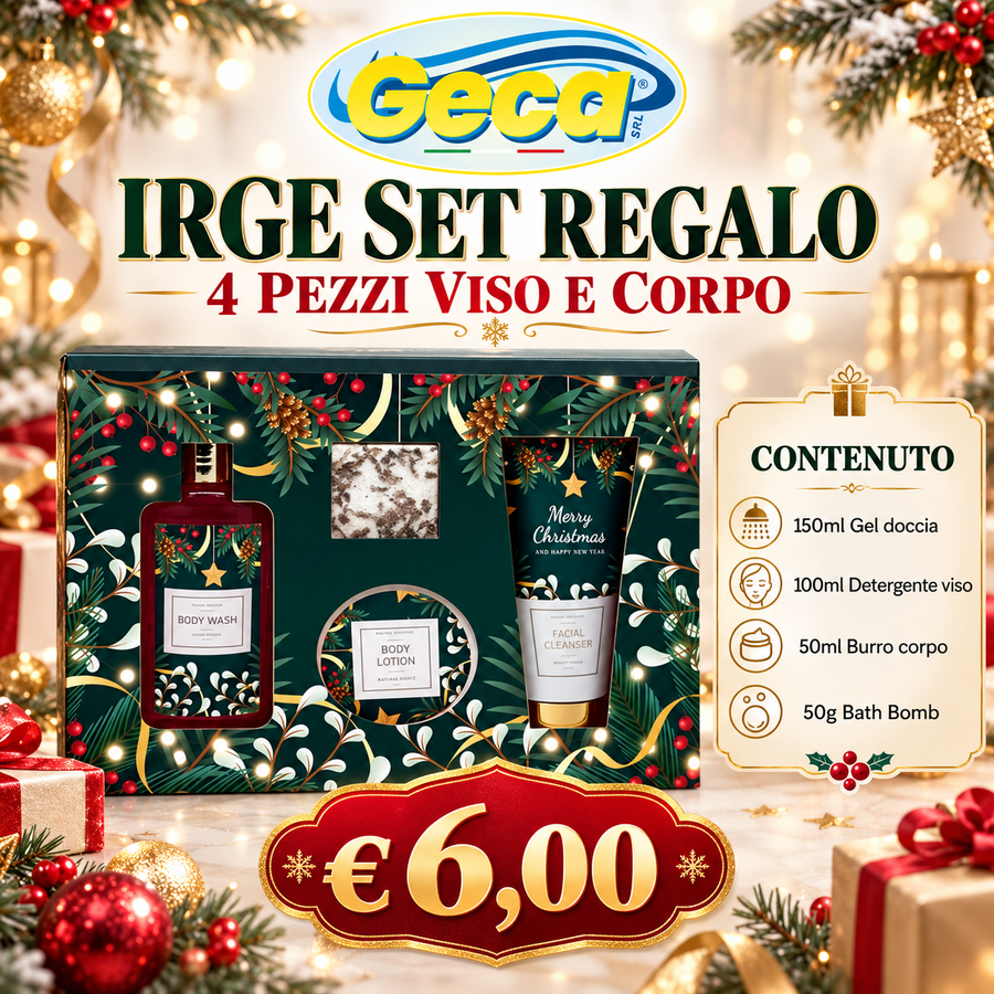 IRGE SET REGALO 4 PEZZI VISO E CORPO 